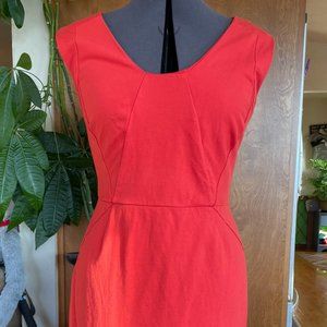 Ann Taylor Red-Orange Dress